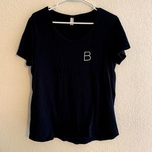 Beautycounter Navy Logo Merch Top Sz M